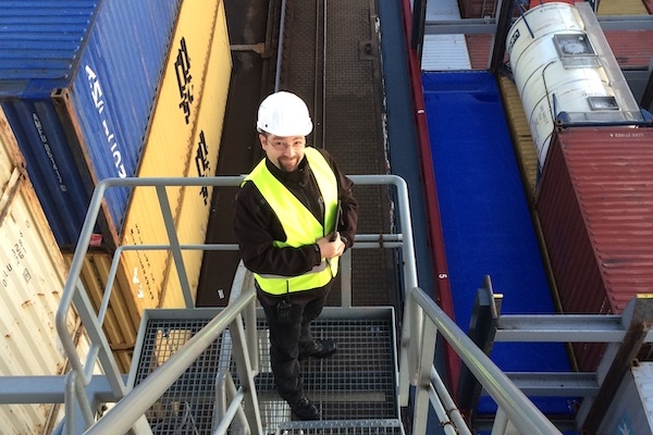 NetWEB employee on industrial customer site